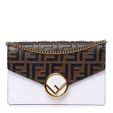 fendi chain wallet bag|fendi wallet on chain white.